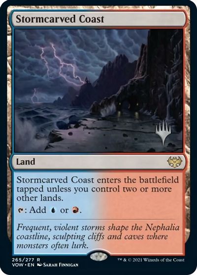 Stormcarved Coast (Promo Pack) [Innistrad: Crimson Vow Promos] | Gam3 Escape