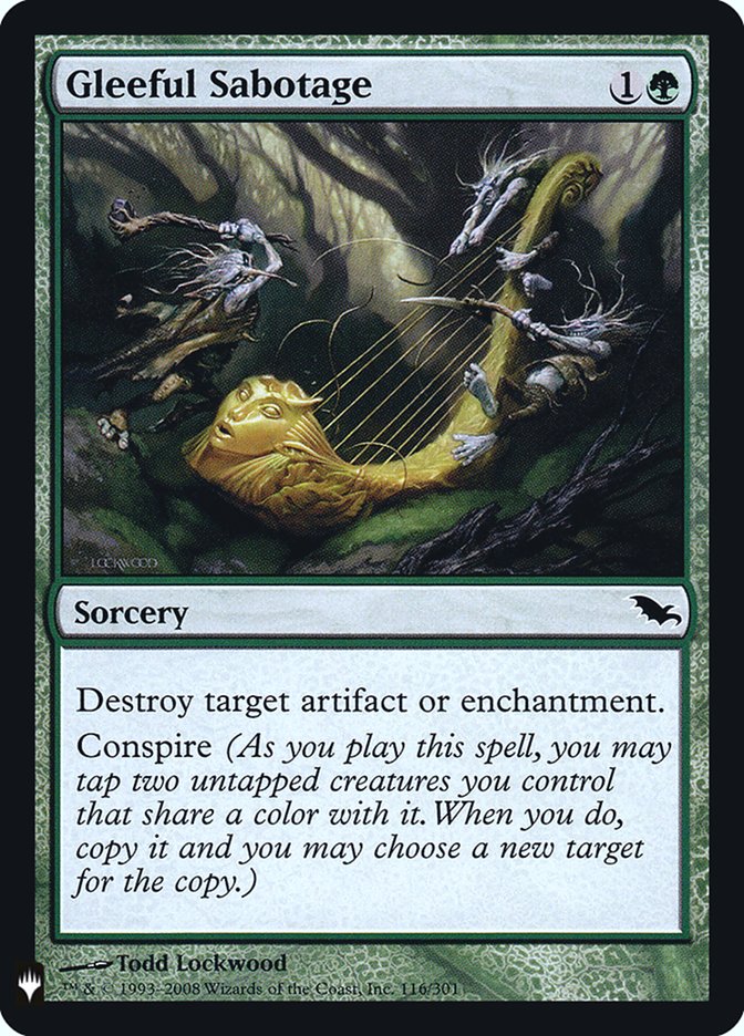 Gleeful Sabotage [Mystery Booster] | Gam3 Escape