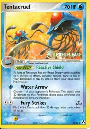 Tentacruel (45/92) (Prerelease Promo) [Nintendo: Black Star Promos] | Gam3 Escape