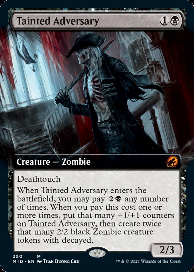 Tainted Adversary (Extended Art) [Innistrad: Midnight Hunt] | Gam3 Escape