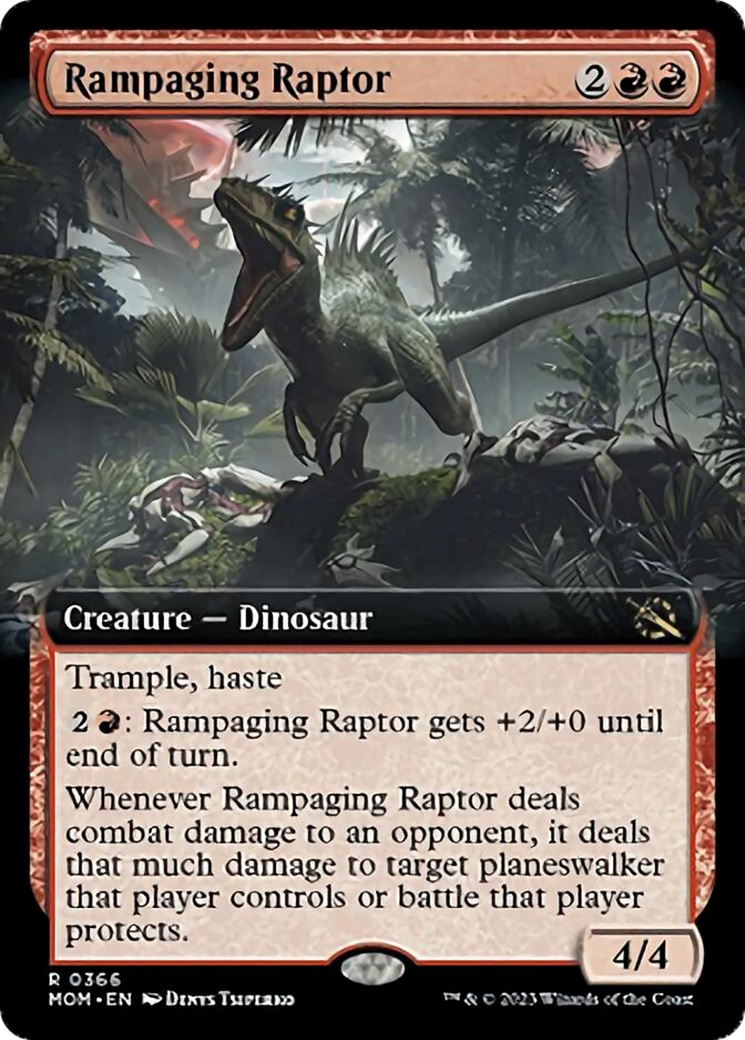 Rampaging Raptor (Extended Art) [March of the Machine] | Gam3 Escape