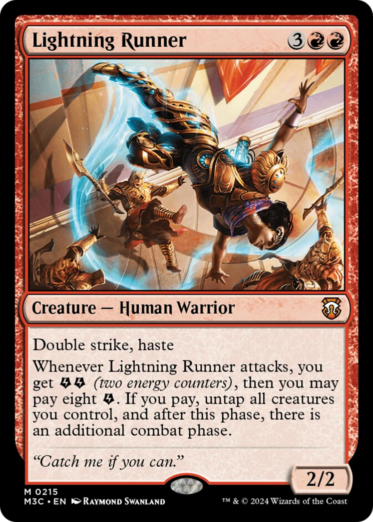 Lightning Runner (Ripple Foil) [Modern Horizons 3 Commander] | Gam3 Escape