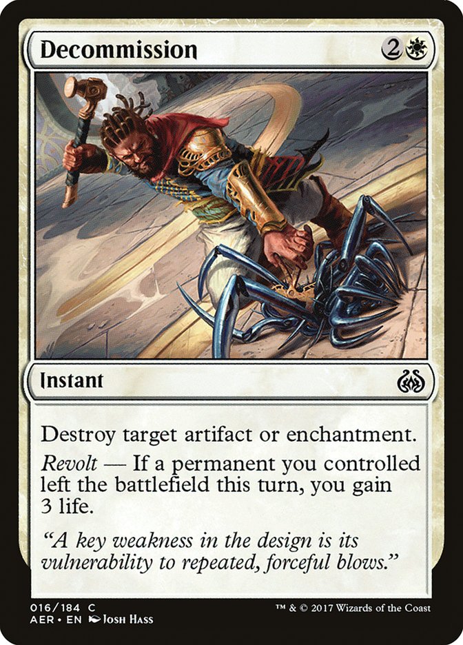 Decommission [Aether Revolt] | Gam3 Escape