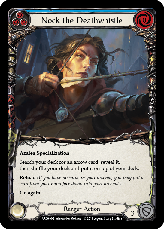Nock the Deathwhistle [ARC046-S] (Arcane Rising)  1st Edition Rainbow Foil | Gam3 Escape