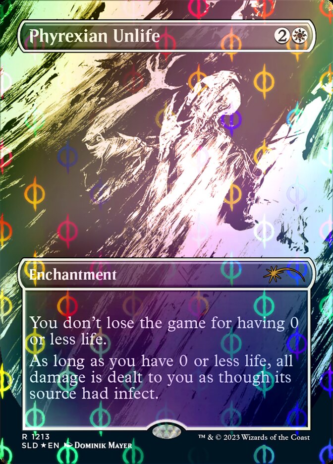 Phyrexian Unlife (Borderless Ichor Step-and-Compleat Foil) [Secret Lair Drop Series] | Gam3 Escape