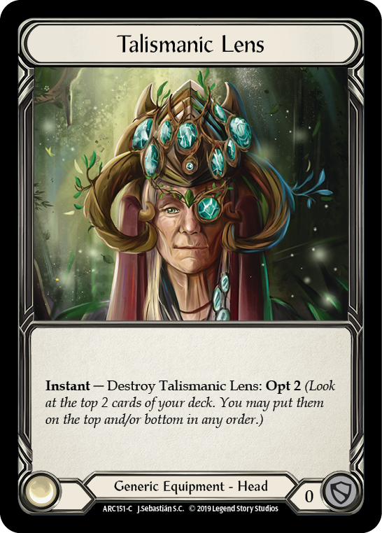 Talismanic Lens [ARC151-C] (Arcane Rising)  1st Edition Normal | Gam3 Escape
