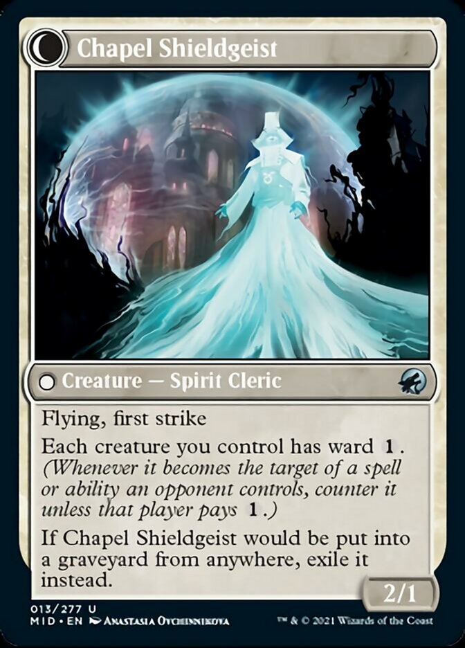 Chaplain of Alms // Chapel Shieldgeist [Innistrad: Midnight Hunt] | Gam3 Escape