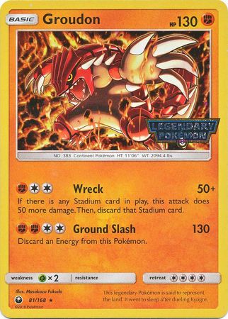 Groudon (81/168) (Cosmos Holo GameStop Promo) [Sun & Moon: Celestial Storm] | Gam3 Escape