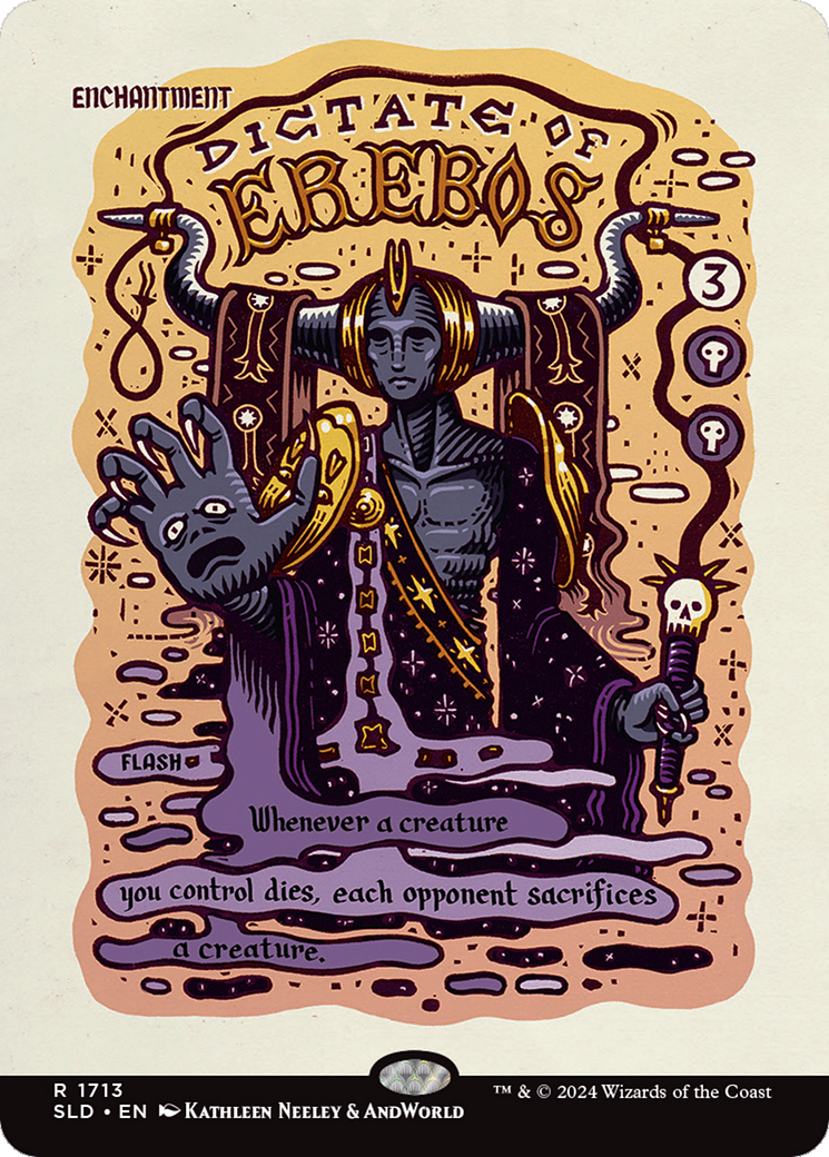 Dictate of Erebos (Rainbow Foil) [Secret Lair Drop Series] | Gam3 Escape