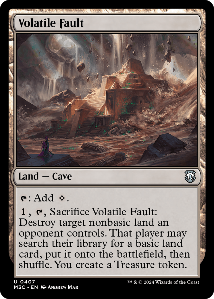 Volatile Fault (Ripple Foil) [Modern Horizons 3 Commander] | Gam3 Escape