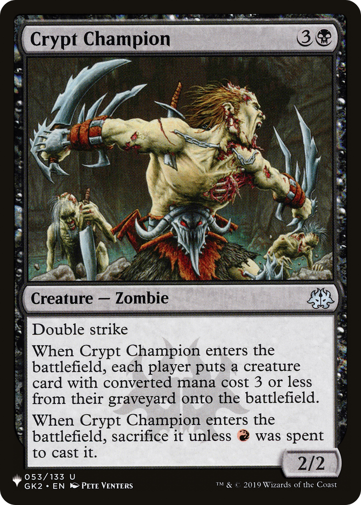 Crypt Champion [The List Reprints] | Gam3 Escape