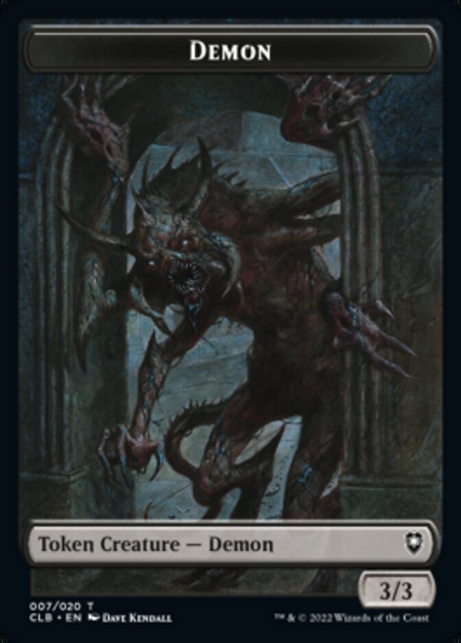 Demon Token [Commander Legends: Battle for Baldur's Gate Tokens] | Gam3 Escape
