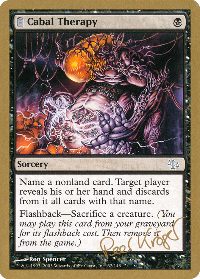 Cabal Therapy (Peer Kroger) [World Championship Decks 2003] | Gam3 Escape