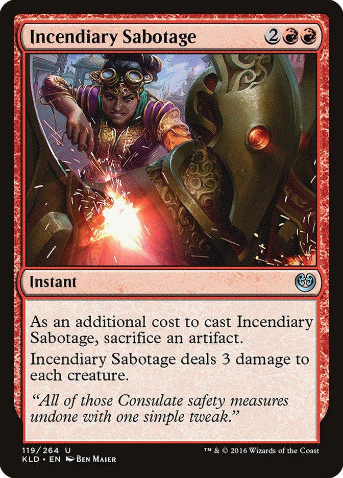 Incendiary Sabotage [Kaladesh] | Gam3 Escape