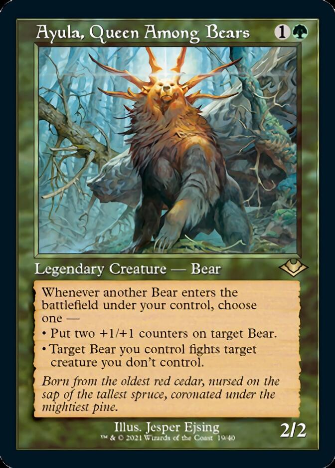 Ayula, Queen Among Bears (Retro Foil Etched) [Modern Horizons] | Gam3 Escape