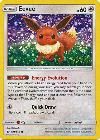 Eevee (101/149) (General Mills Promo) [Sun & Moon: Base Set] | Gam3 Escape