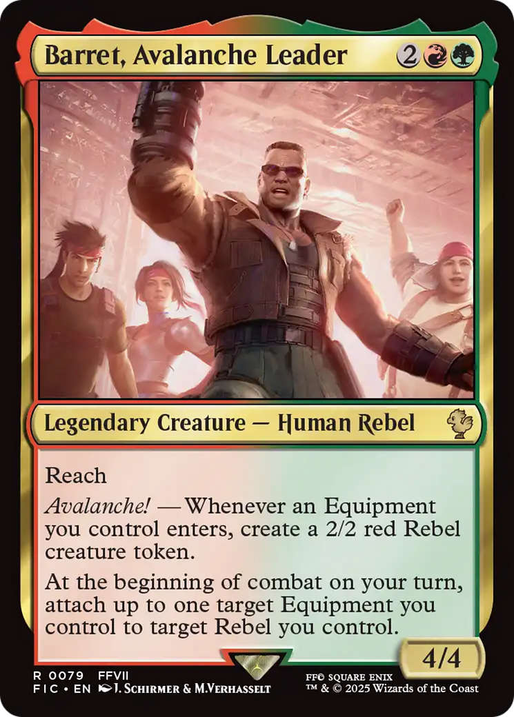 Barret, Avalanche Leader [FINAL FANTASY Commander] | Gam3 Escape