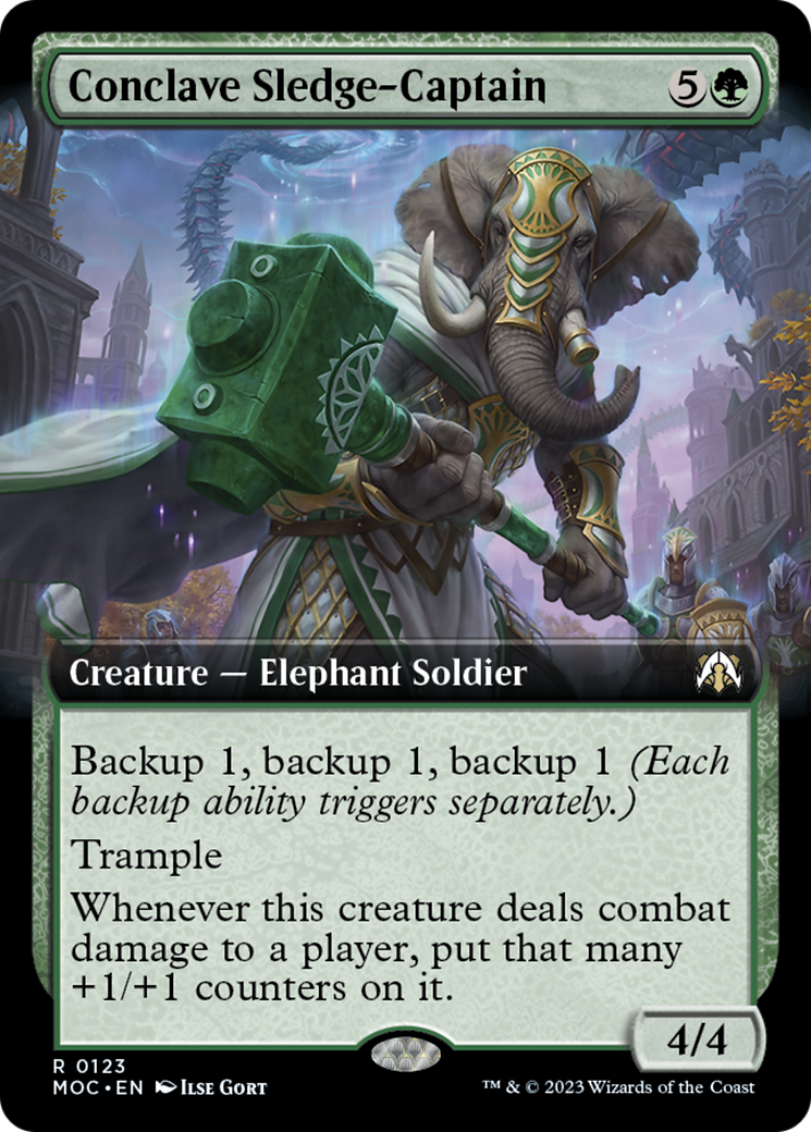 Conclave Sledge-Captain (Extended Art) [March of the Machine Commander] | Gam3 Escape