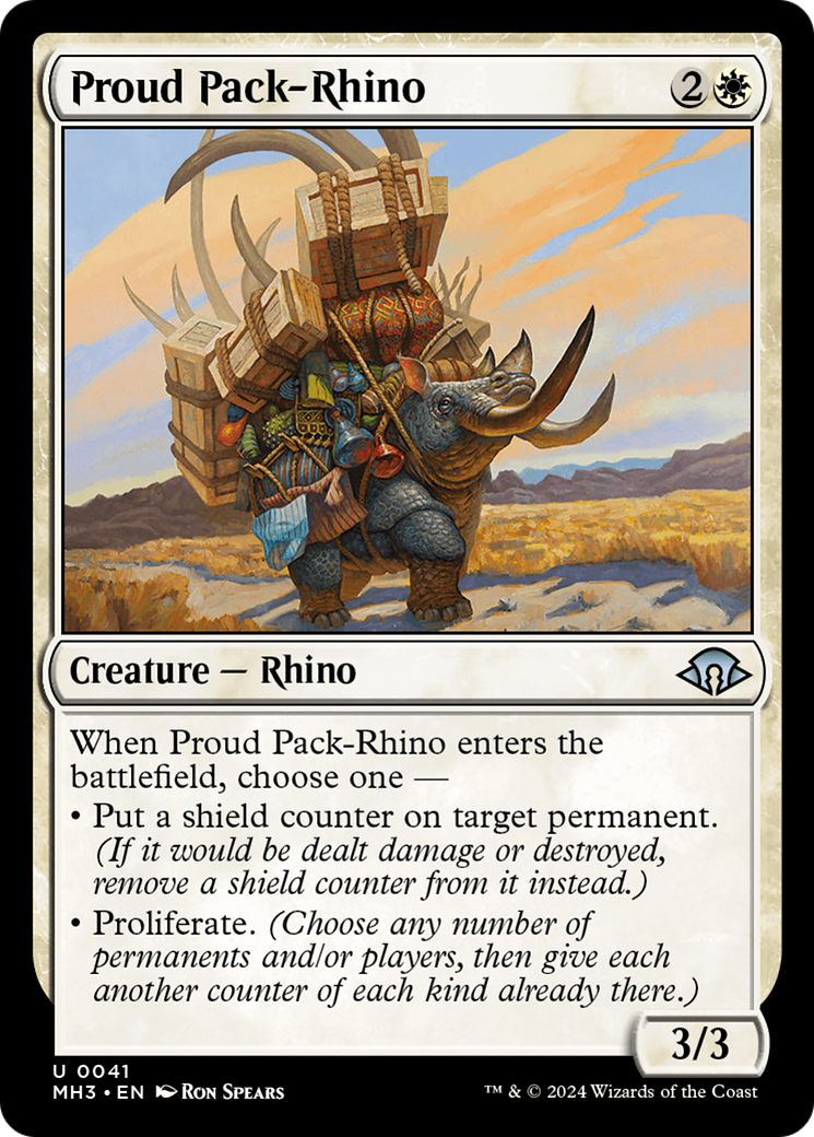 Proud Pack-Rhino [Modern Horizons 3] | Gam3 Escape