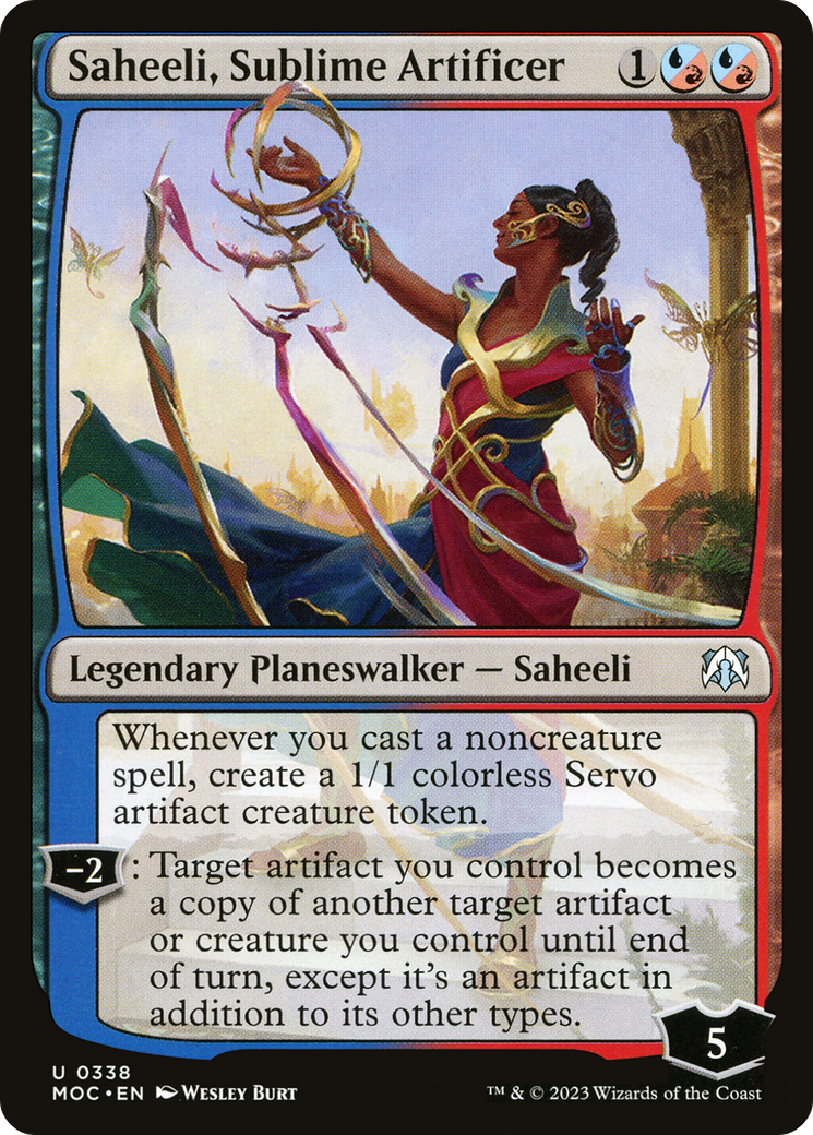 Saheeli, Sublime Artificer [March of the Machine Commander] | Gam3 Escape