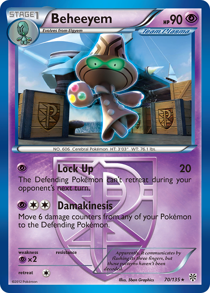 Beheeyem (70/135) [Black & White: Plasma Storm] | Gam3 Escape
