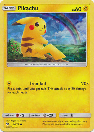 Pikachu (28/73) (Cracked Ice Holo) [Miscellaneous Cards] | Gam3 Escape