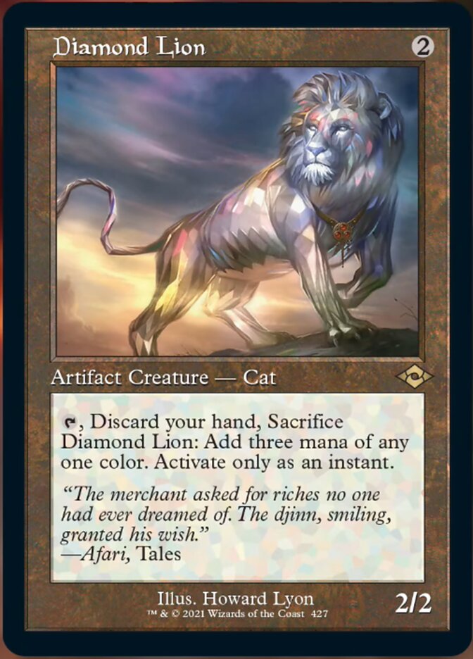 Diamond Lion (Retro Foil Etched) [Modern Horizons 2] | Gam3 Escape