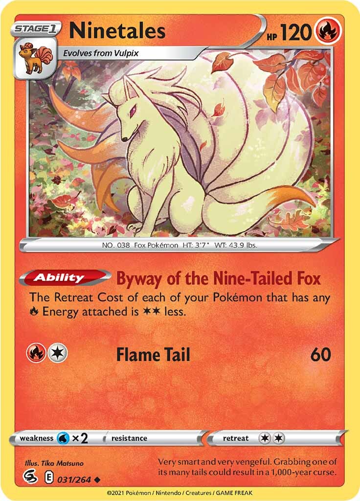 Ninetales (031/264) [Sword & Shield: Fusion Strike] | Gam3 Escape