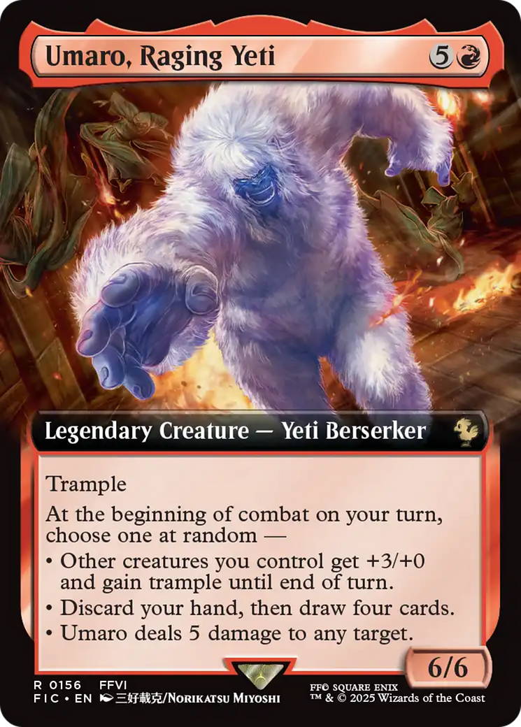 Umaro, Raging Yeti (Extended Art) [FINAL FANTASY Commander] | Gam3 Escape