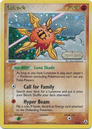 Solrock (25/92) (Stamped) [EX: Legend Maker] | Gam3 Escape
