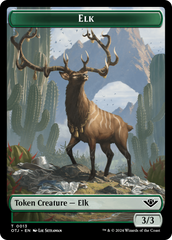 Treasure // Elk Double-Sided Token [Outlaws of Thunder Junction Tokens] | Gam3 Escape