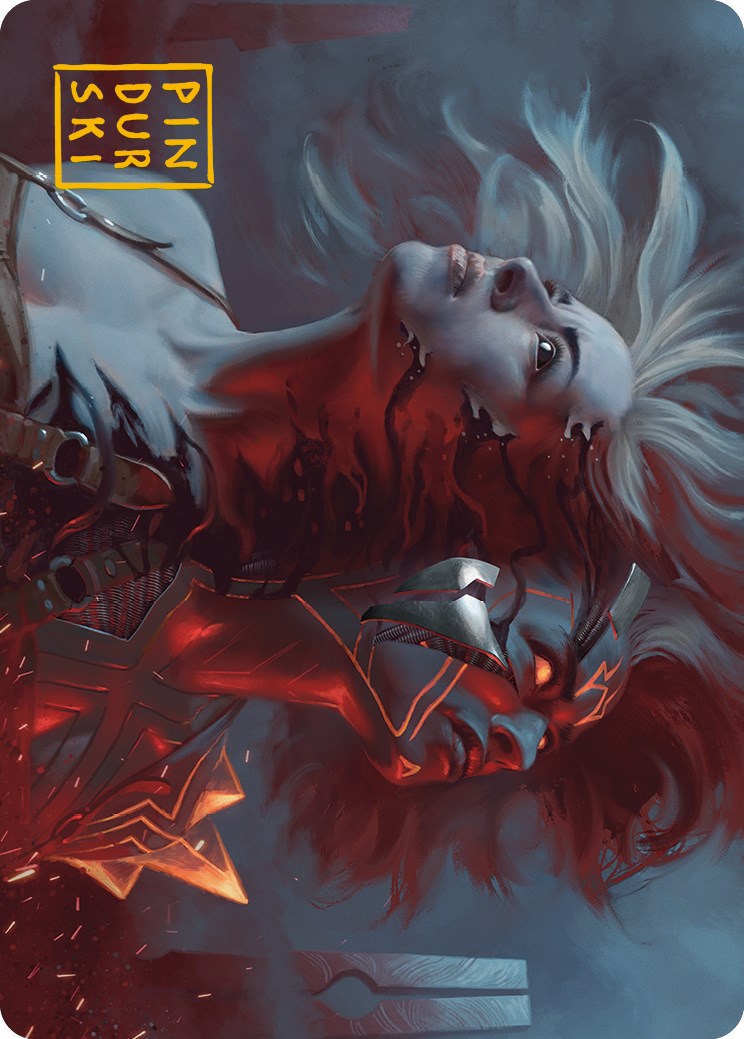 Thrill of Possibility Art Card (Gold-Stamped Signature) [Phyrexia: All Will Be One Art Series] | Gam3 Escape