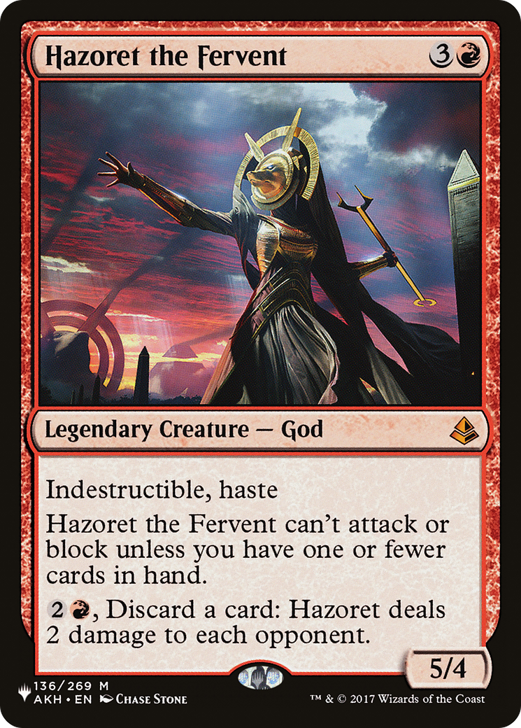 Hazoret the Fervent [The List Reprints] | Gam3 Escape