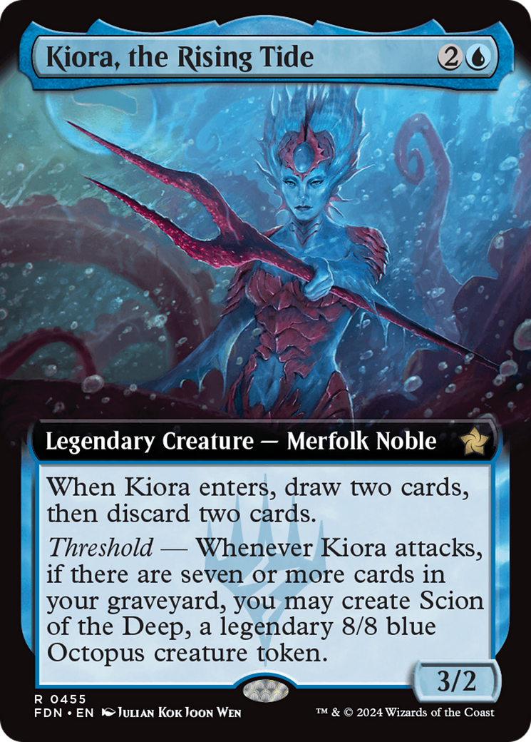 Kiora, the Rising Tide (Extended Art) [Foundations] | Gam3 Escape