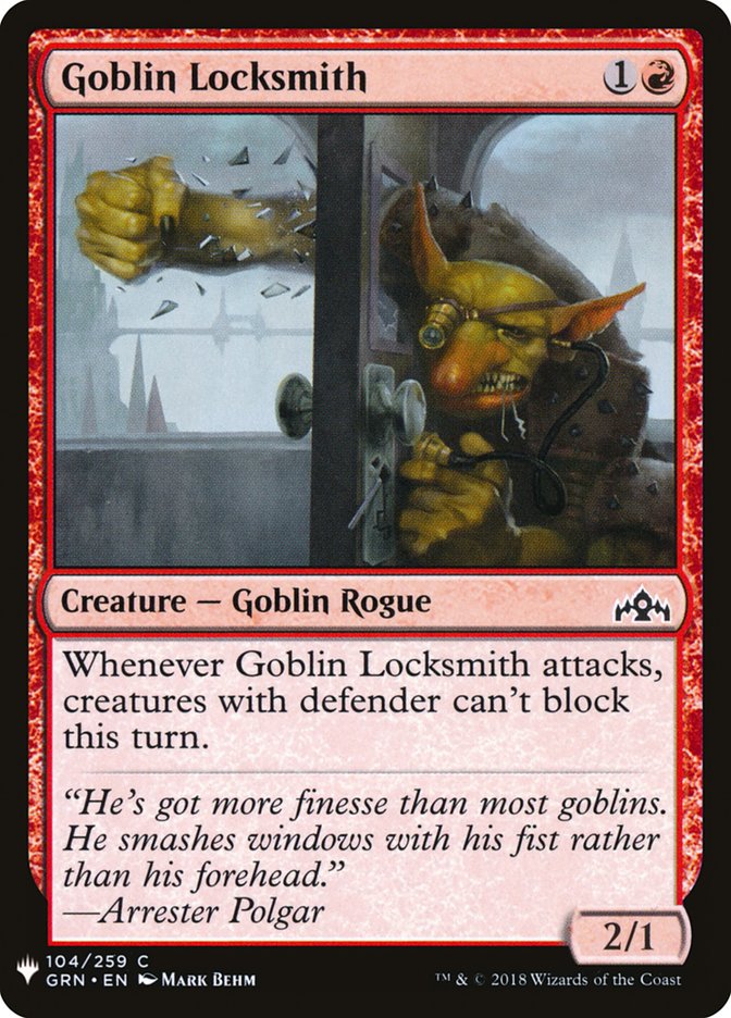 Goblin Locksmith [Mystery Booster] | Gam3 Escape