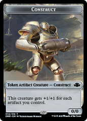 Goblin // Construct Double-Sided Token [Dominaria Remastered Tokens] | Gam3 Escape