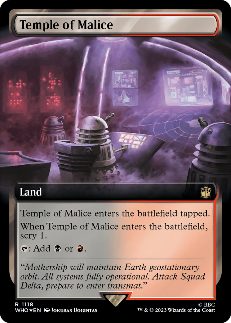 Temple of Malice (Extended Art) (Surge Foil) [Doctor Who] | Gam3 Escape