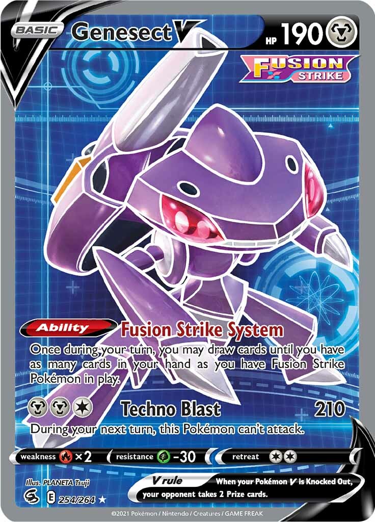 Genesect V (254/264) [Sword & Shield: Fusion Strike] | Gam3 Escape