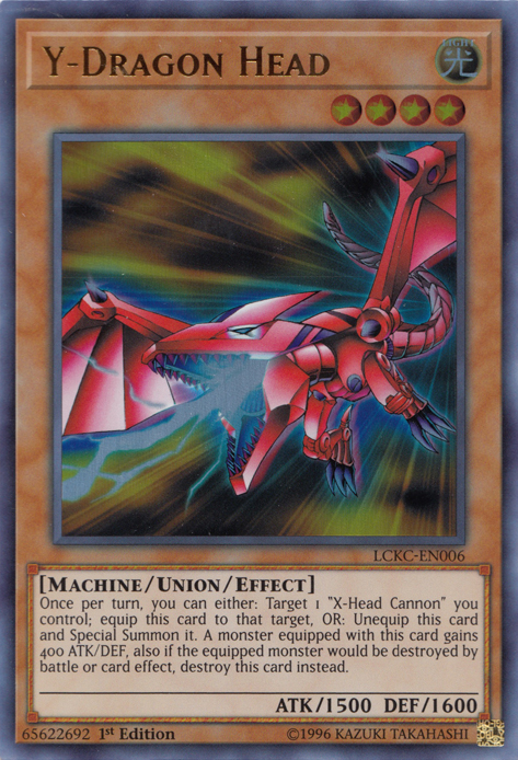 Y-Dragon Head [LCKC-EN006] Ultra Rare | Gam3 Escape