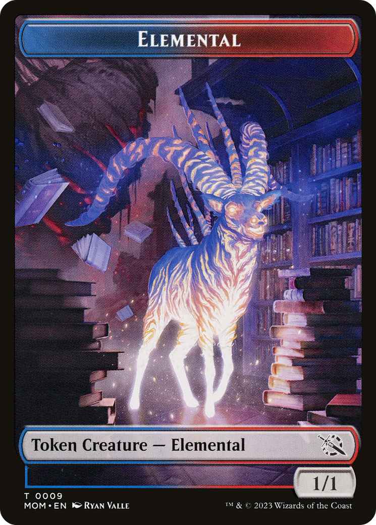 Elemental (09) // Spirit (13) Double-Sided Token [March of the Machine Tokens] | Gam3 Escape