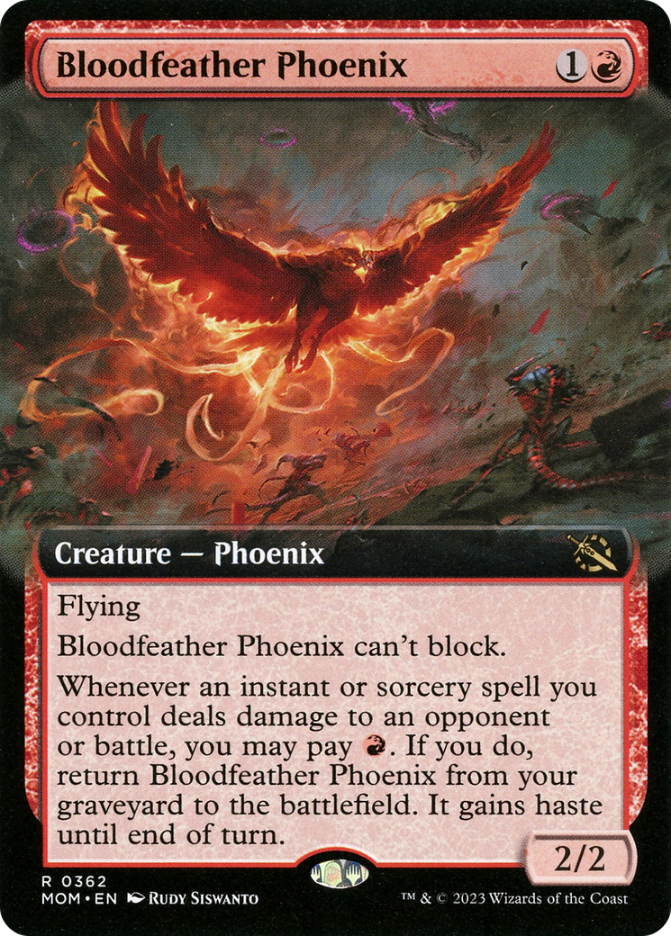 Bloodfeather Phoenix (Extended Art) [March of the Machine] | Gam3 Escape
