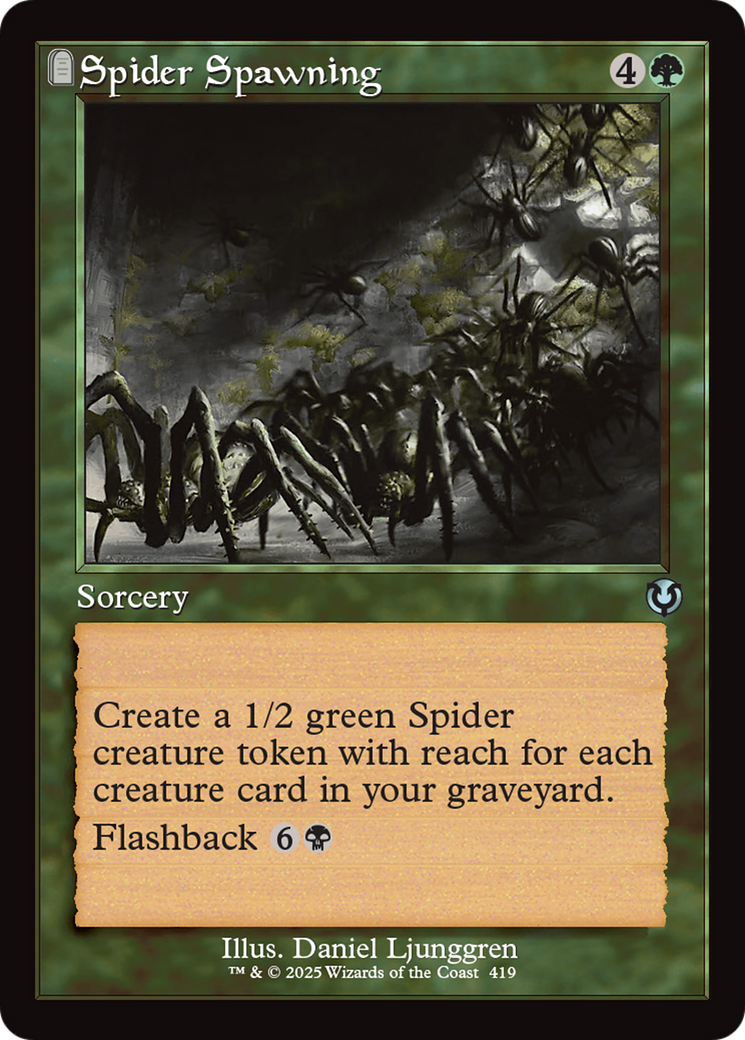 Spider Spawning (Retro Frame) [Innistrad Remastered] | Gam3 Escape