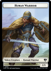 Human Warrior // Zombie Army Double-Sided Token [Commander Masters Tokens] | Gam3 Escape