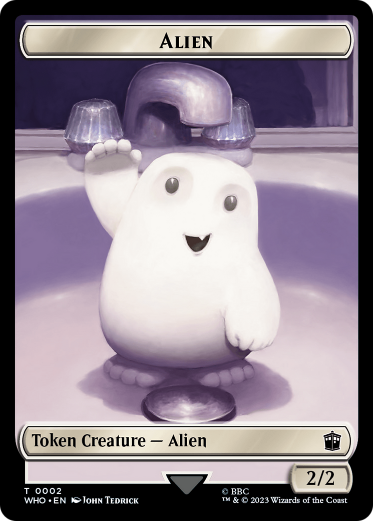 Alien // Cyberman Double-Sided Token [Doctor Who Tokens] | Gam3 Escape