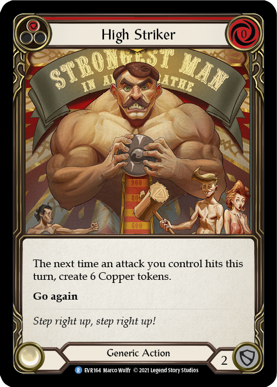High Striker (Red) [EVR164] (Everfest)  1st Edition Rainbow Foil | Gam3 Escape