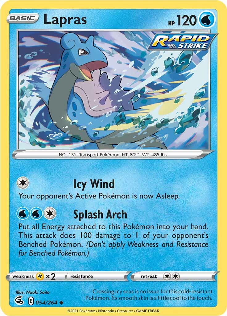 Lapras (054/264) [Sword & Shield: Fusion Strike] | Gam3 Escape