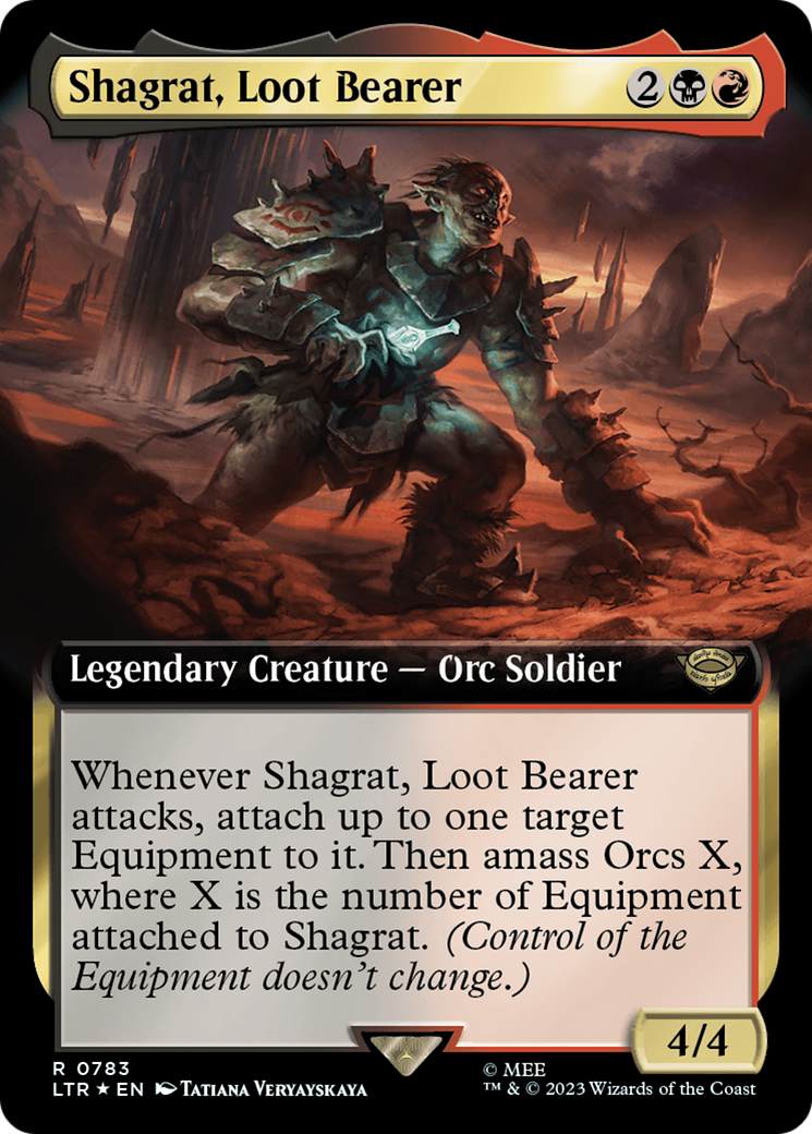 Shagrat, Loot Bearer (Extended Art) (Surge Foil) [The Lord of the Rings: Tales of Middle-Earth] | Gam3 Escape