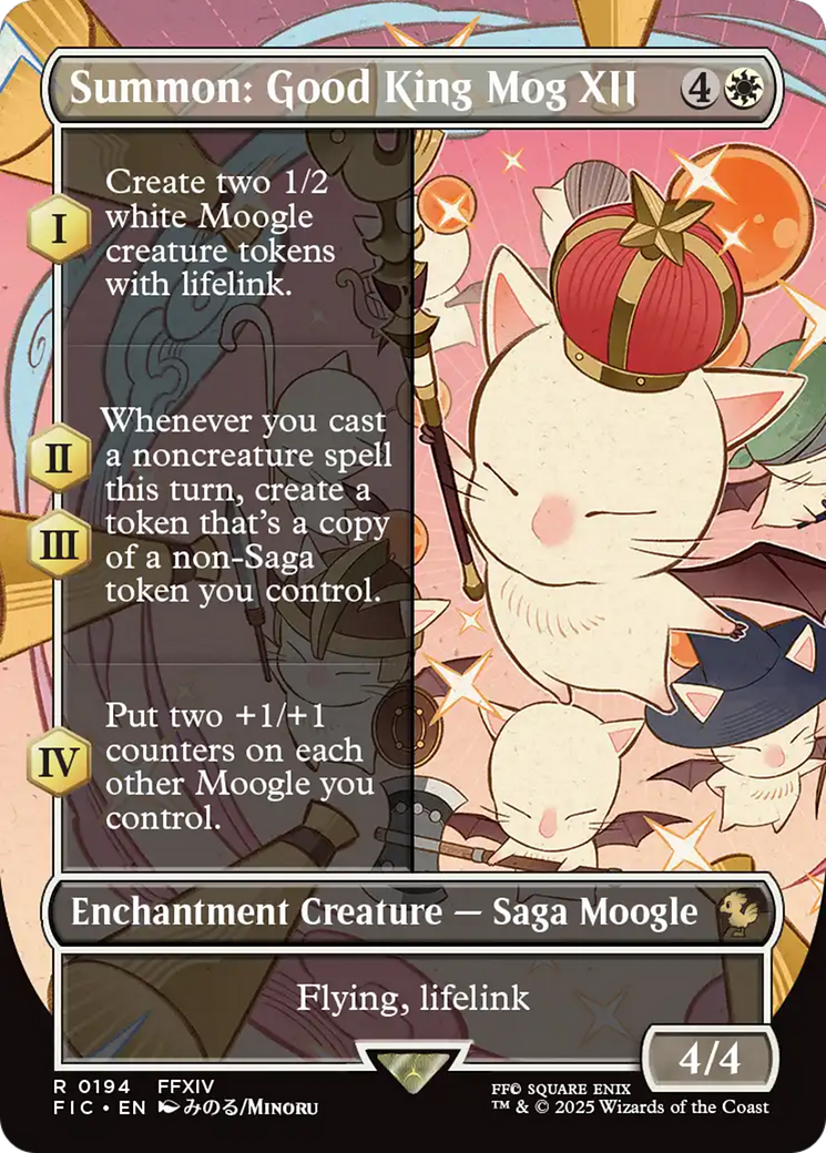 Summon: Good King Mog XII (Borderless) [FINAL FANTASY Commander] | Gam3 Escape