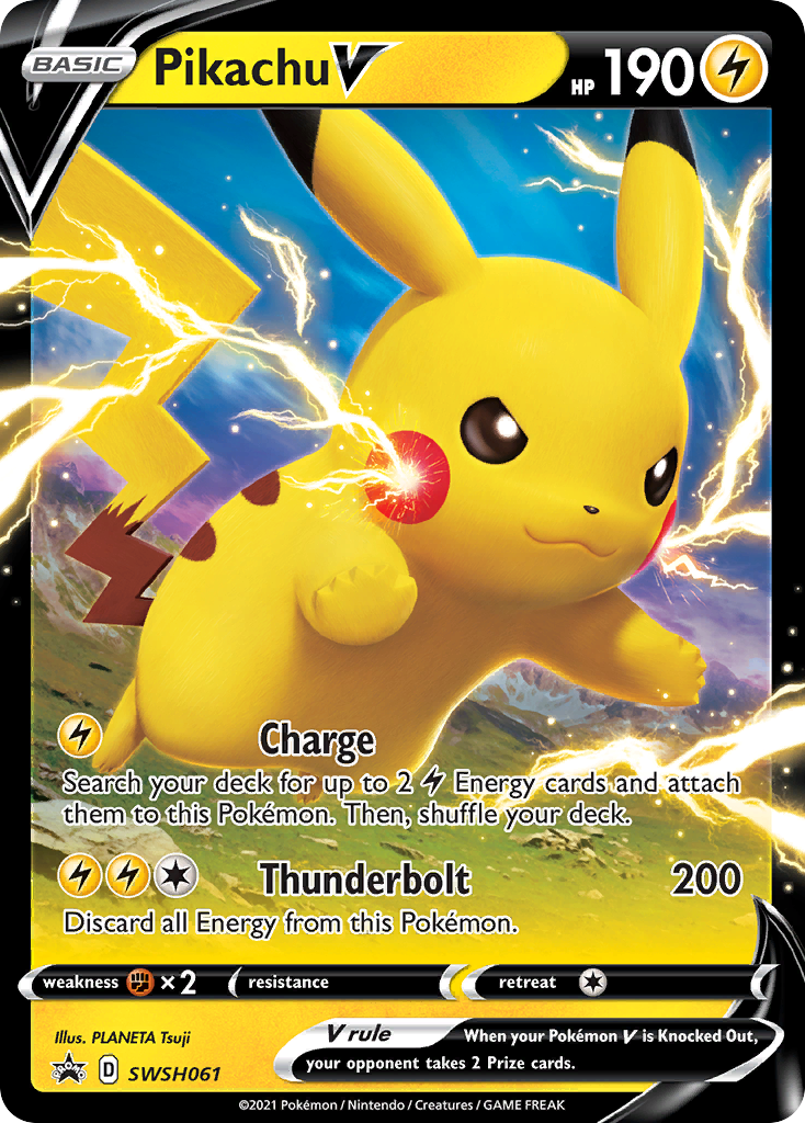 Pikachu V (SWSH061) [Sword & Shield: Black Star Promos] | Gam3 Escape