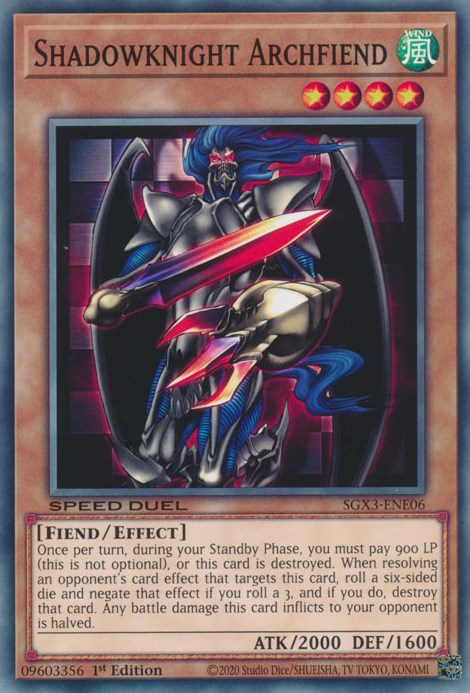 Shadowknight Archfiend [SGX3-ENE06] Common | Gam3 Escape